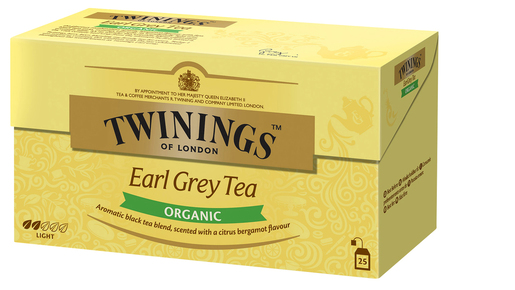 Twinings Tea Earl Gray Organic 25Pcs